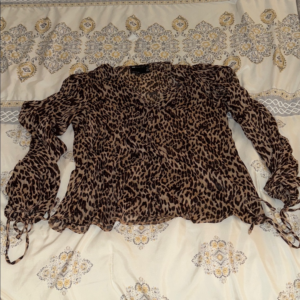 ASOS Leopard Print Blouse